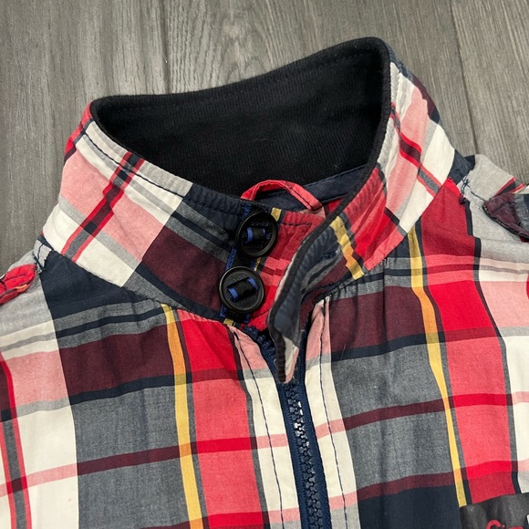 Gio-Goi Mens small checkered thin lightweight checkered jacket - Picture 4 of 12